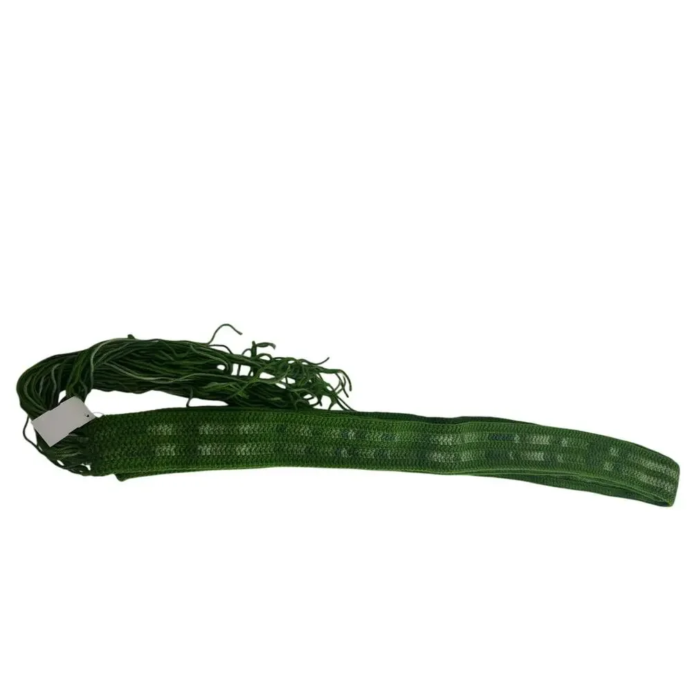 NWT Yakama Nation Native Dance Ceremonial Fringe Adult Yarn Green Sash Belt